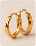 Solara Sunburst Hoop Earrings sample image